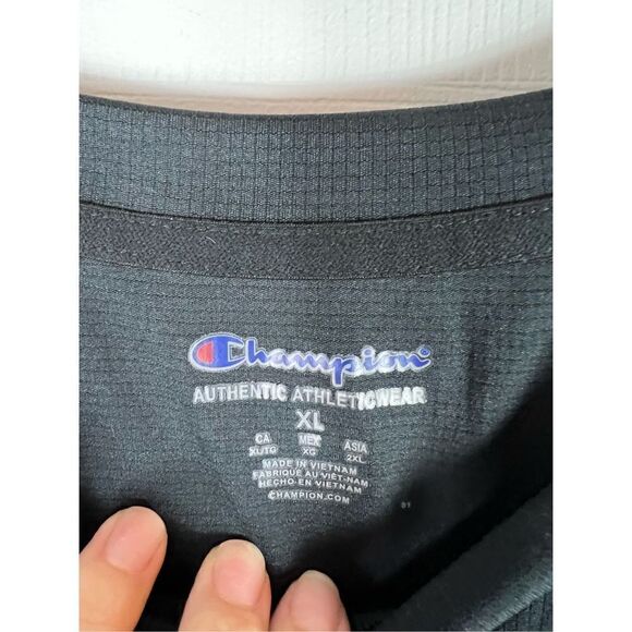 Champion Womens Black Crop Top XL - Picture 2 of 4